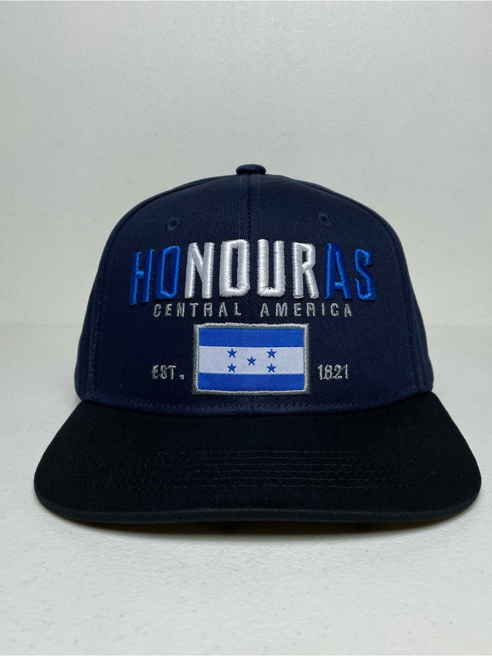 Gorra Baseball Snapback con Bandera de Honduras Bordada